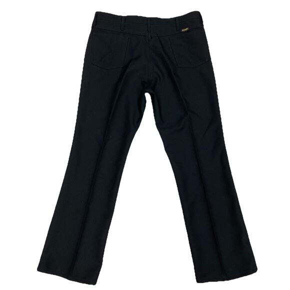 Wrangler 82BK Black Western Dress Pants 40x32 (Measures 37x30) Made in USA - Picture 1 of 8